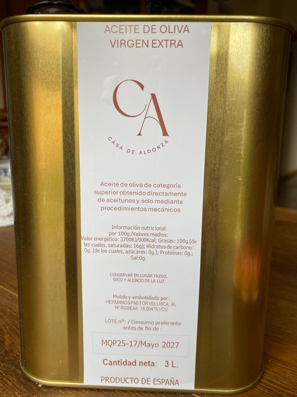 Aceite Oliva Virgen Extra